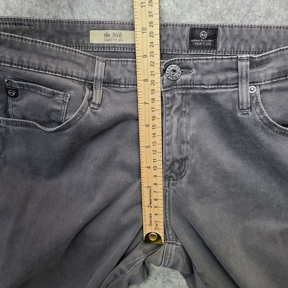 AG Adriano Goldschmied The Stilt‎ Cigarette Leg Jeans Womens 32x29 Gray Skinny - Picture 7 of 8